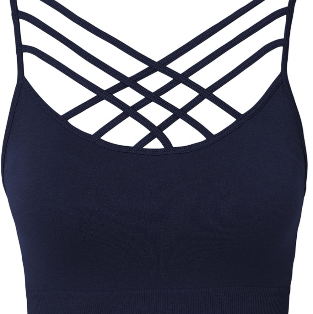 Bustier crisscross crop top